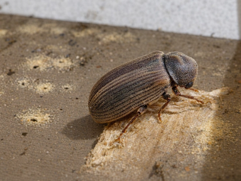 trous vrillette bois